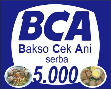 WARUNG BCA( BAKSO CEK ANI)5000