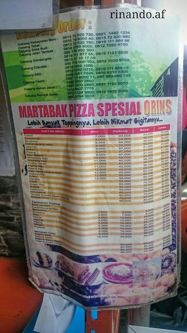 MARTABAK PIZZA ORINS JALAN SABANG
